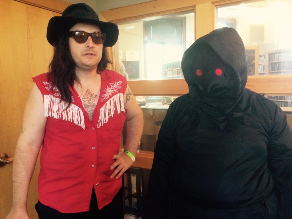 Challenging Listeners: Bunny Villaire, left, and Veil of Tail from the Crypt. (Photo/Local Spins)