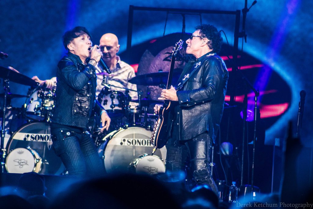 'Any Way You Want It': Arnel Pineda and Journey gave fans a showcase of the band's hits. (Photo/Derek Ketchum)
