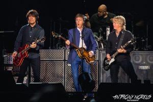 "One on One Tour": McCartntey with his band on stage at Van Andel Arena. (Photo/Anthony Norkus)