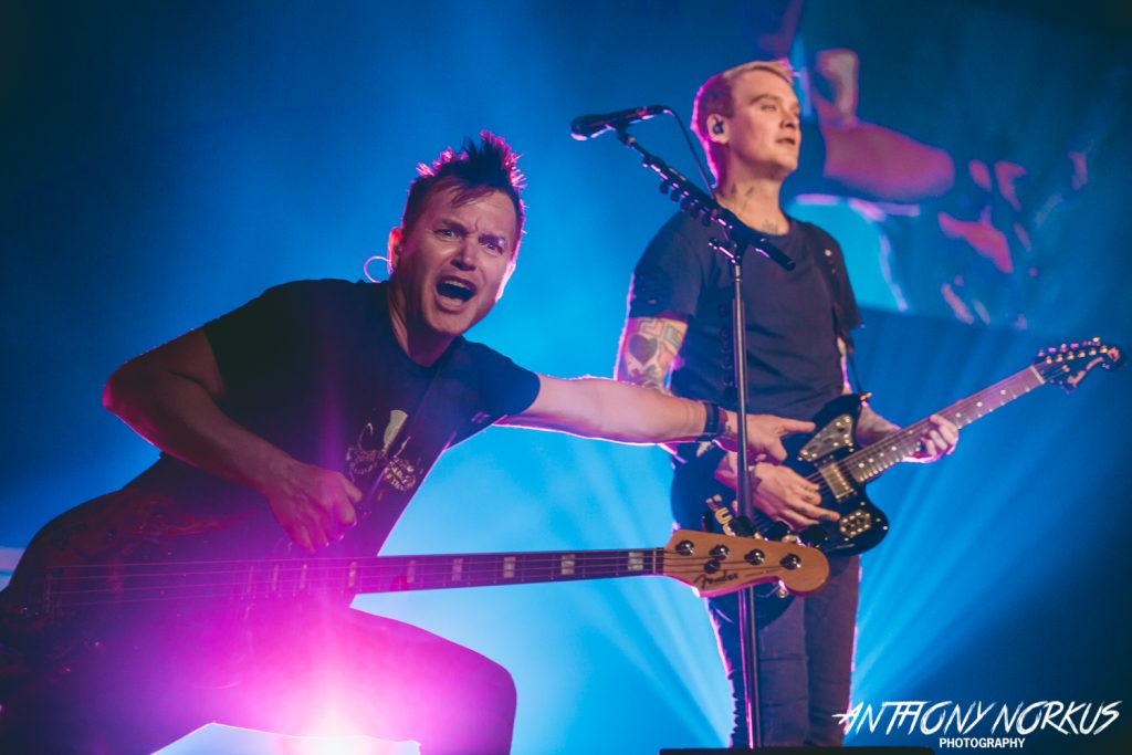 Raucous and Nostalgic: Blink-182 unleashed "All the Small Things" and much more on Wednesday night at Van Andel Arena. (Photo/Anthony Norkus)