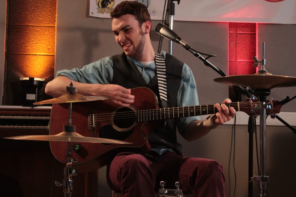 Drums, Guitar, Bass and More: Michael Dause plays several instruments on his new studio album. (Photo/Anna Sink)