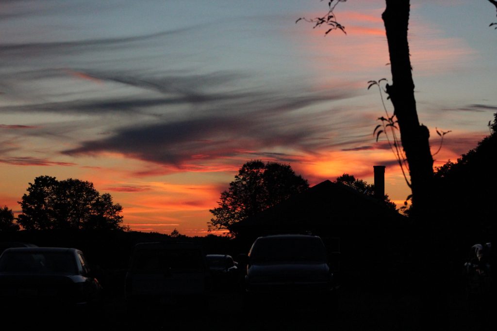 The sunset at Earthwork Farm. (Photo/Anna Sink)