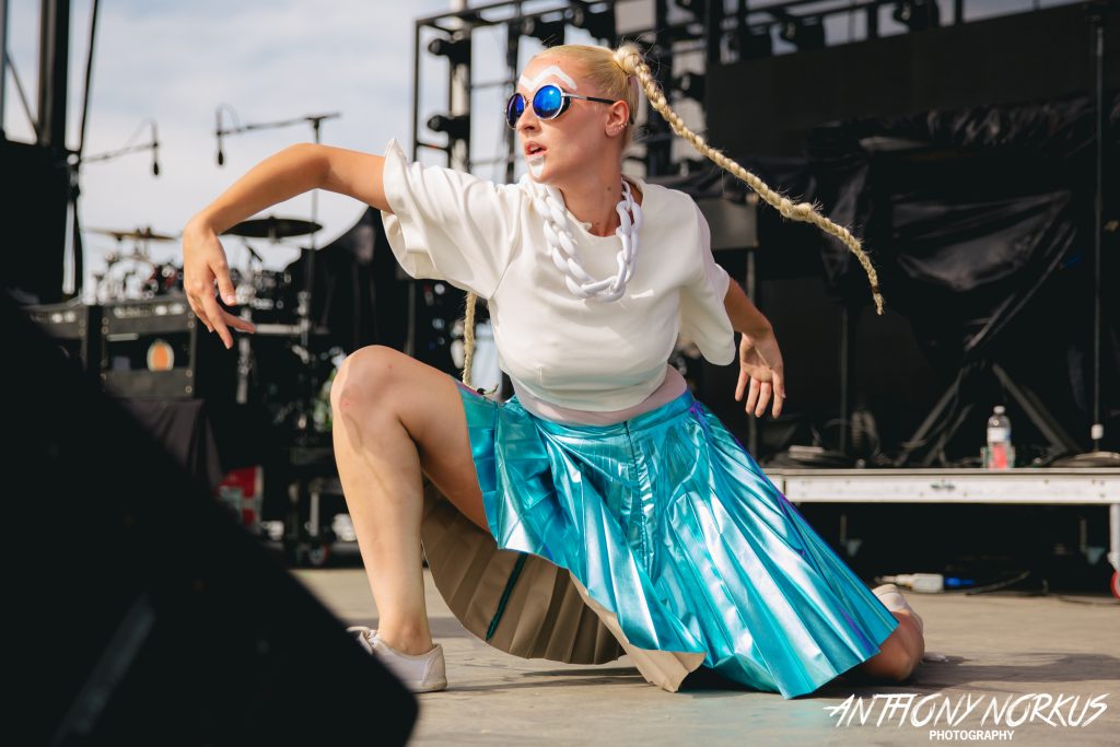  On Stage: Aurora Lewis performing with Tunde Olaniran during Detroit's MoPop festival in July. (Photo/Anthony Norkus)