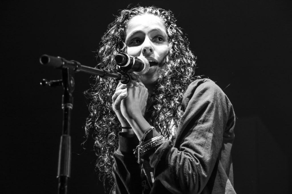 Hope and Positivity: The 1975 mixed plenty of that into its concert at The DeltaPlex on Saturday. (Photo/Taylor Mansen)