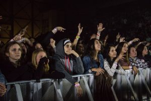 Happy Crowd: Fans at DeltaPlex Arena on Saturday. (Photo/Taylor Mansen)