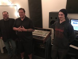 The Team: Ryan Williams, Randall Erno and Devon Mathews in the Level Up control room. (Photo/Local Spins)