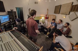 Listening Room: Desmond Jones evaluting tracks in the control room. (Photo/Nathan Purchase)