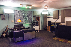 Live Room: The main recording area at Level Up.