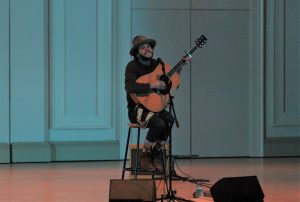 Cohen Tribute: Langhorne Slim performed a song by the late Leonard Cohen. (Photo/Anna Sink)