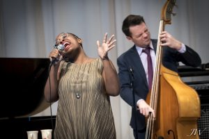 Award-Winning Jazz: Cecile McLorin Salvant revved up the St. Cecilia Music Center jazz series. (Photo/Jeffrey Wilkinson) 