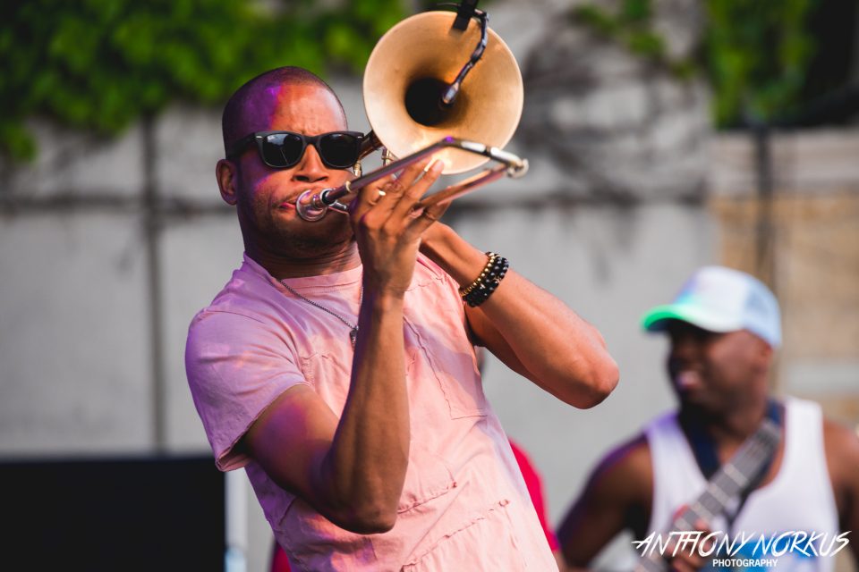 Trombone Shorty flouts rain to uncork crowdshaking musical party
